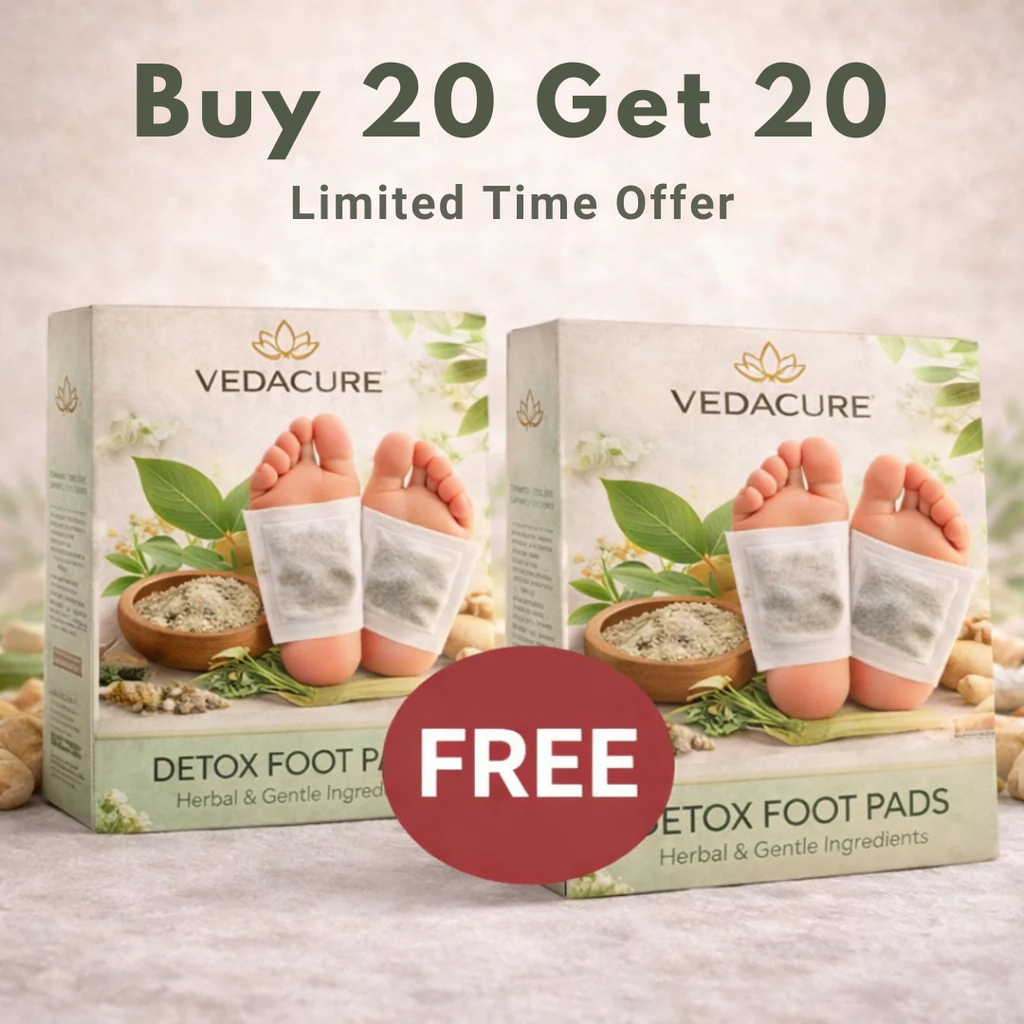 Ayurvedic 100% Herbal & Gentle Ingredient Foot Patches BUY 20 GET 20 FREE (Pack of 40)