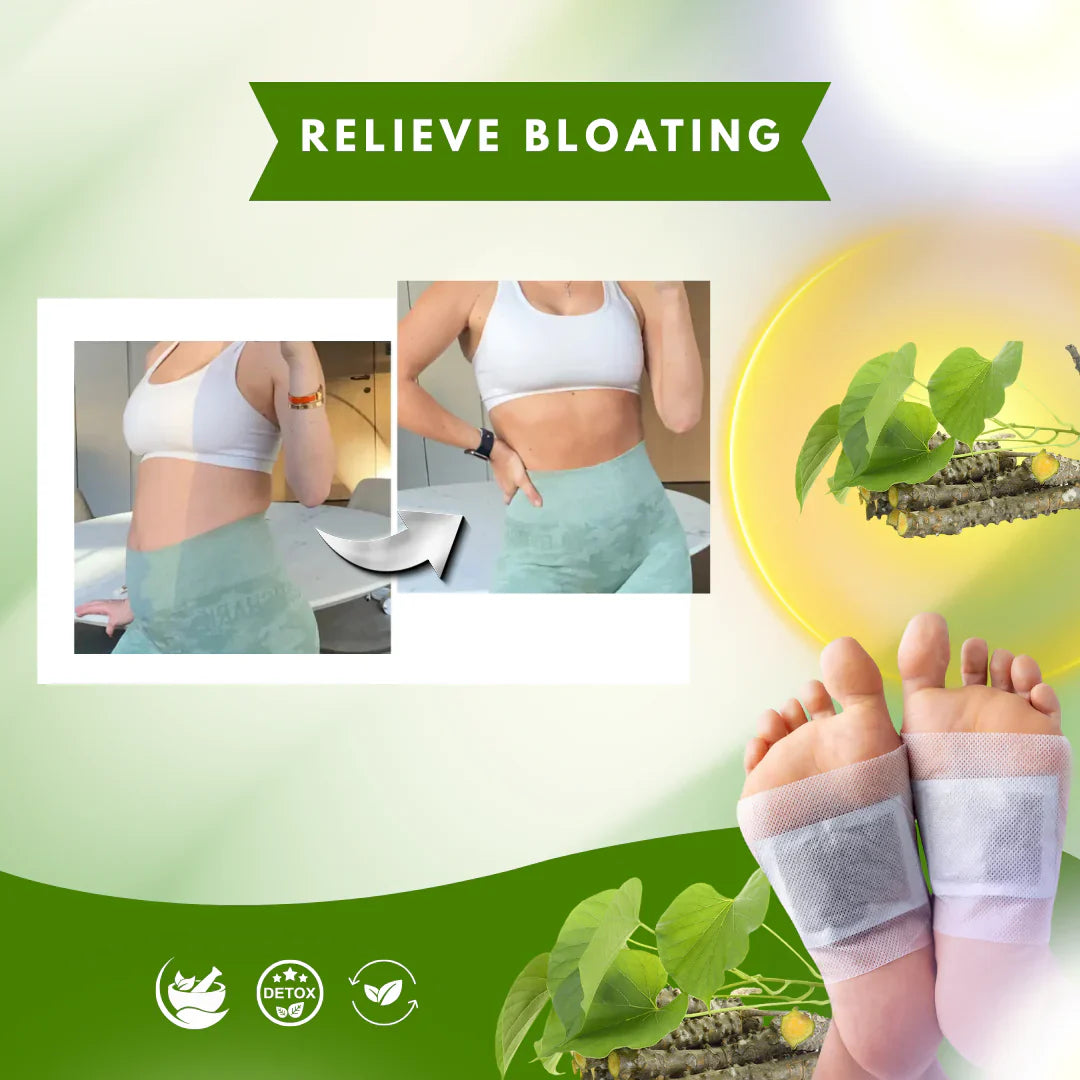 Herbal Giloy Detox Foot Patches | Body Detox Support, Stress Relief(1 BOX = 20 PATCHES-Buy 1 Get 3Free🔥🔥)